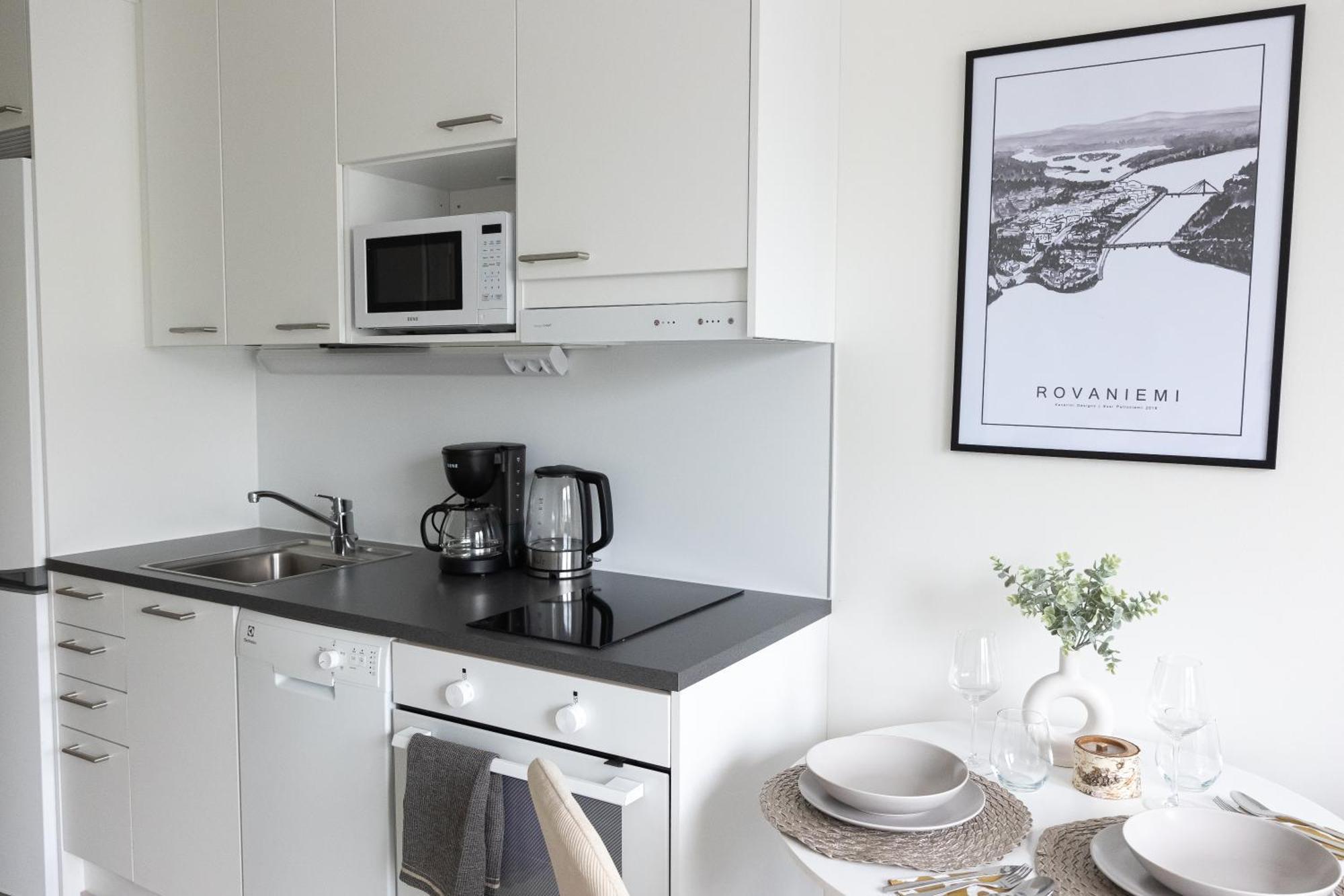 Aurora Apartments By Booklapland Rovaniemi Bagian luar foto
